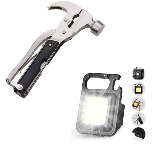 ⚡ ¡Oferta Exclusiva! Martillo Multiusos + Linterna Llavero: ¡Todo lo que necesitas en un solo paquete! 🔦💥