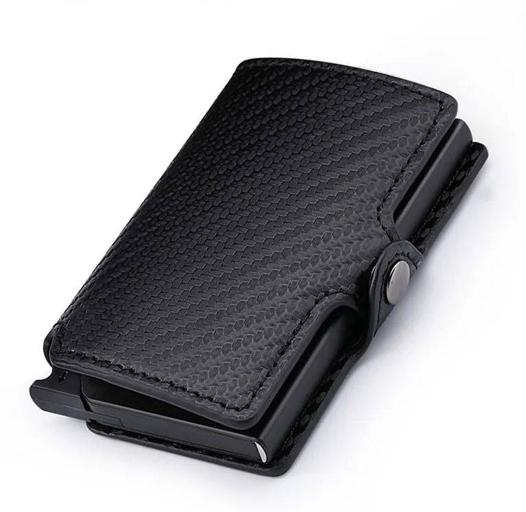 🔒 Billetera Tarjetero RFID con Broche Antirrobo: Seguridad y Estilo en un Solo Accesorio 💳🛡️