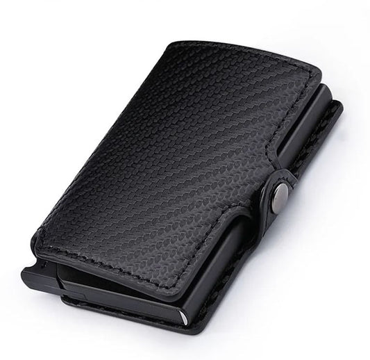 🔒 Billetera Tarjetero RFID con Broche Antirrobo: Seguridad y Estilo en un Solo Accesorio 💳🛡️