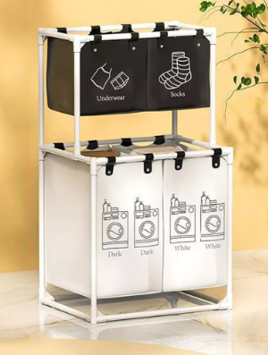 Cesta Organizadora de Ropa X4: La solución perfecta para mantener tu ropa limpia y ordenada 🧺📦