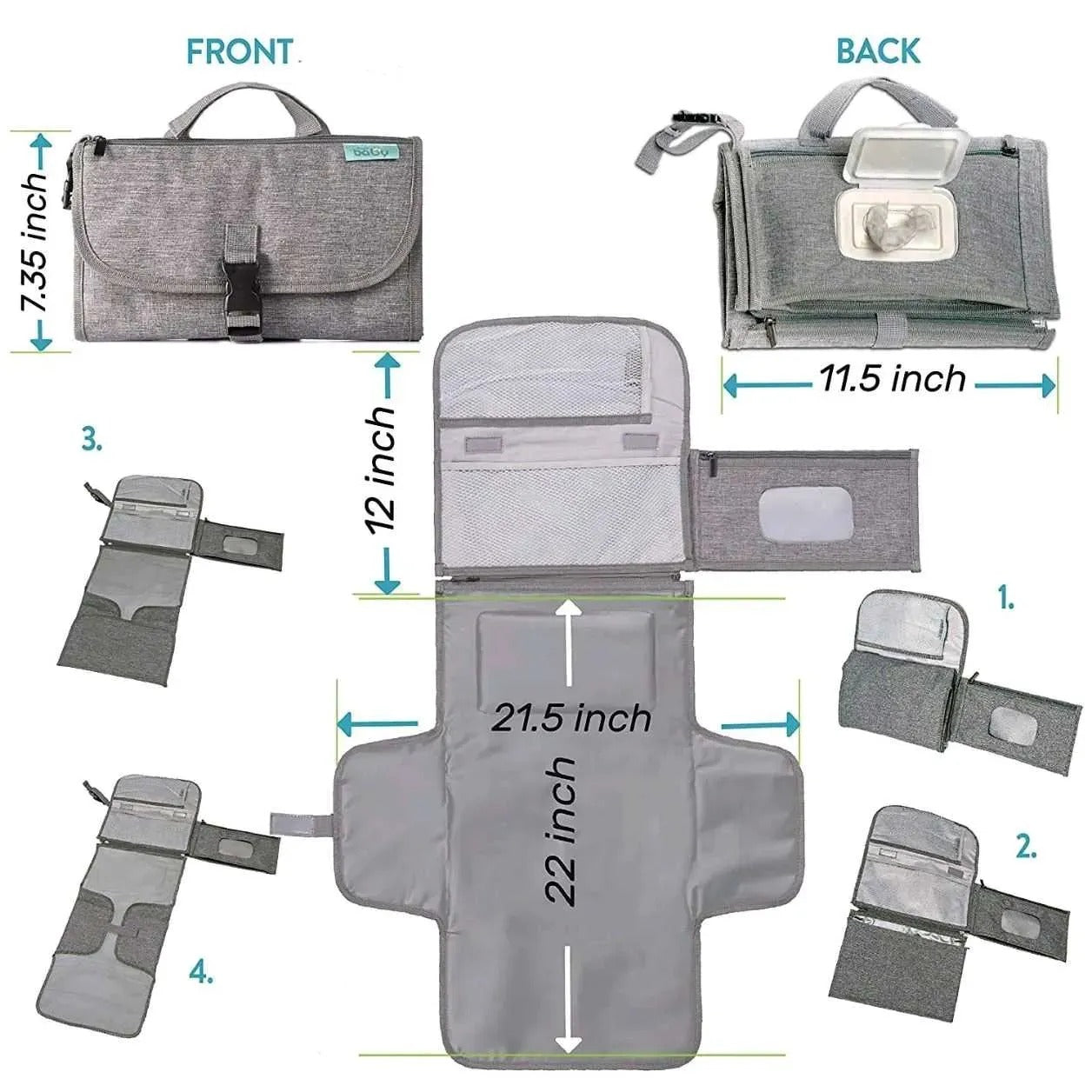 Bolso Cambiador para Bebés: ¡Comodidad y Rapidez al Alcance de tu Mano! 🍼