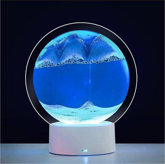 🌌 Lámpara LED de Arena Relajante: el adorno que hipnotiza y calma al mismo tiempo 💡✨