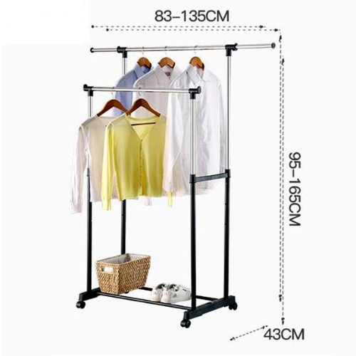 Perchero Doble Para Ropa: Más espacio, menos desorden 🧥🏠
