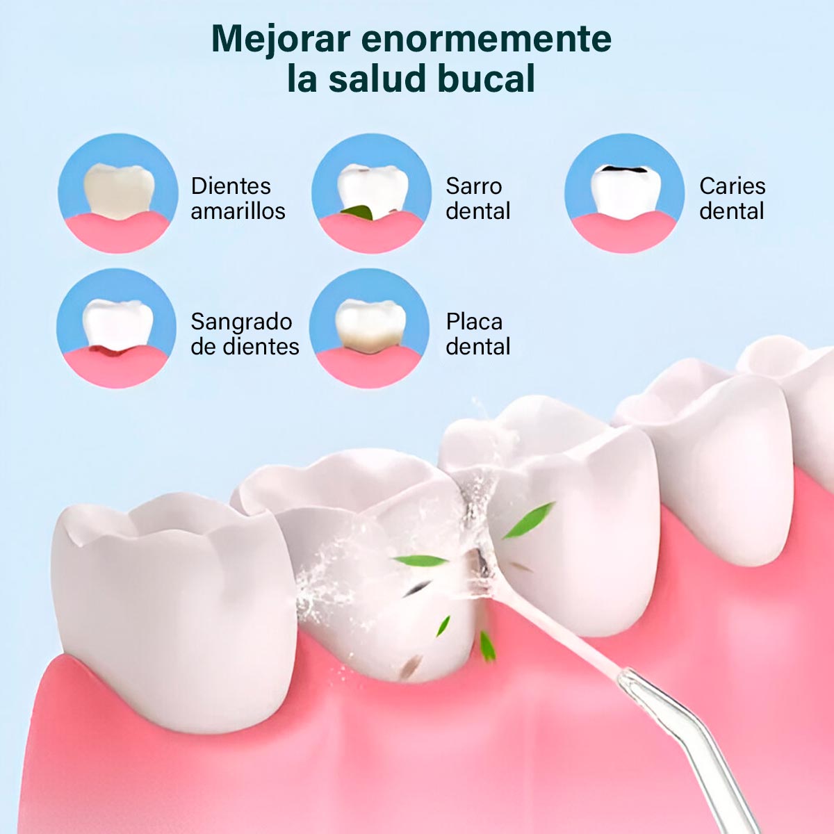 🦷✨ Higiene Dental Avanzada con Irrigador Bucal Recargable 💧🔋