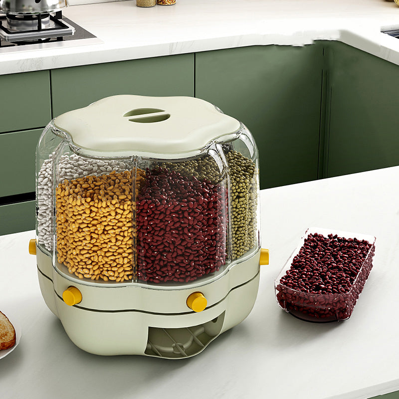 Dispensador de Granos y Cereales 360° — ¡Organiza tu cocina con un solo giro! 🍚🔄