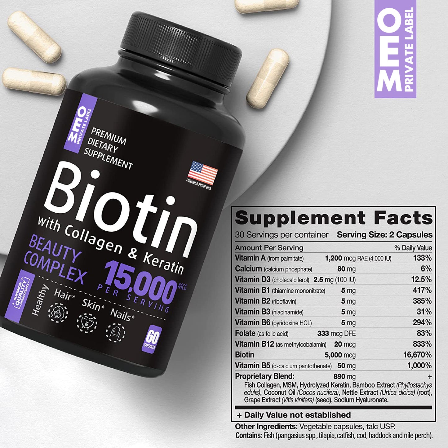Biotina y Colágeno: La combinación perfecta para un cabello, piel y uñas saludables 💁♀️🌿