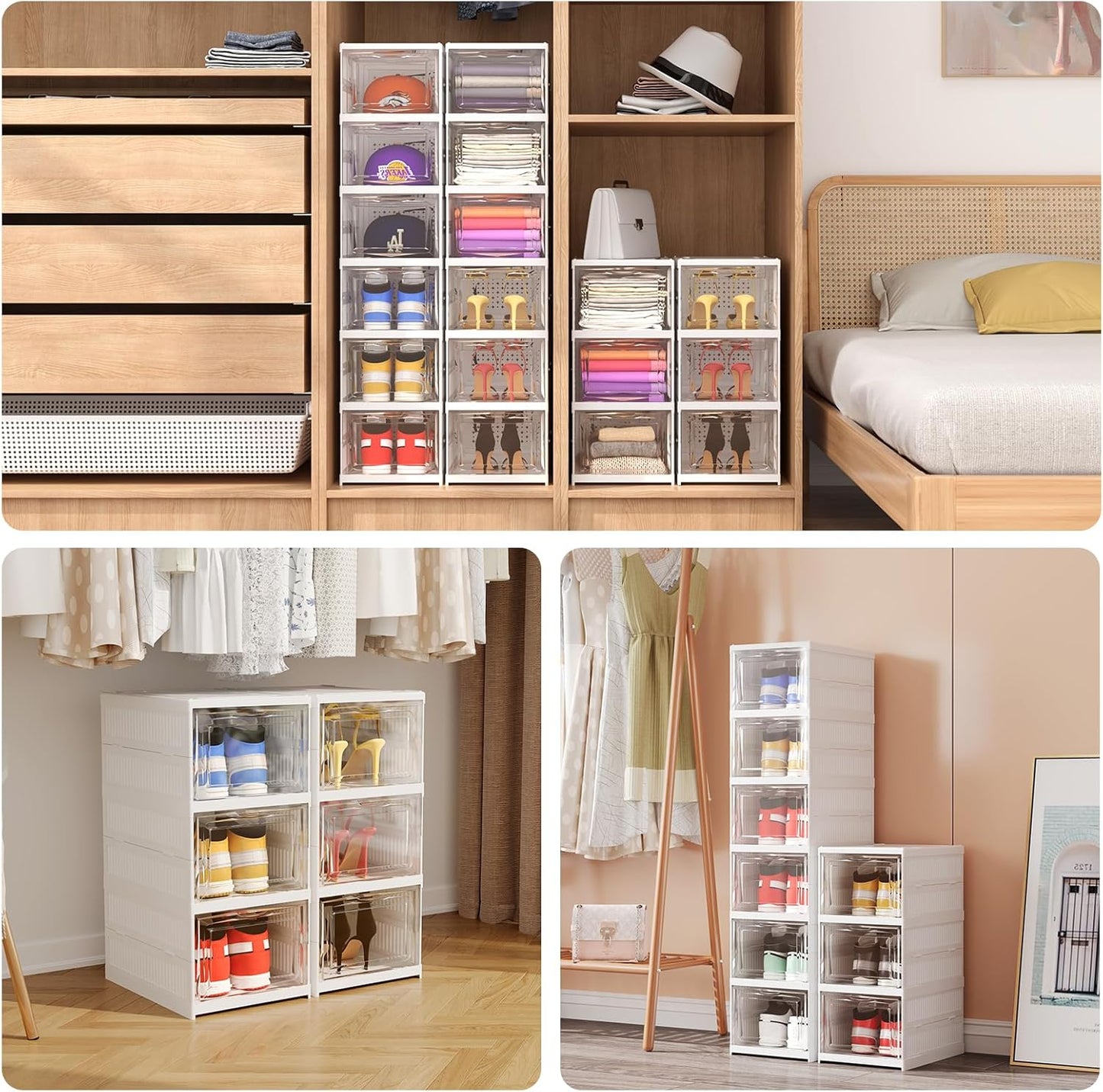 📦¡El zapatero plegable que ahorra espacio y organiza tu calzado en segundos! 👟