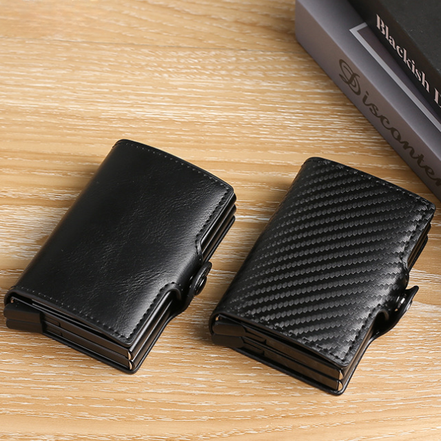 🔒 Billetera Tarjetero RFID con Broche Antirrobo: Seguridad y Estilo en un Solo Accesorio 💳🛡️