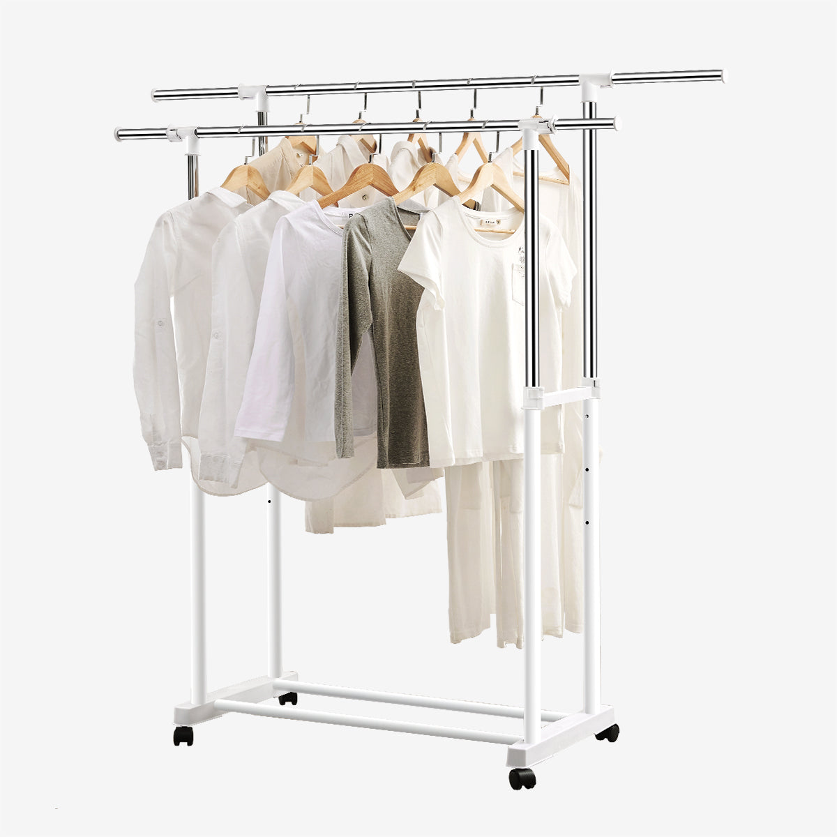 Perchero Doble Para Ropa: Más espacio, menos desorden 🧥🏠