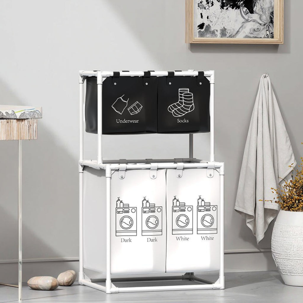Cesta Organizadora de Ropa X4: La solución perfecta para mantener tu ropa limpia y ordenada 🧺📦