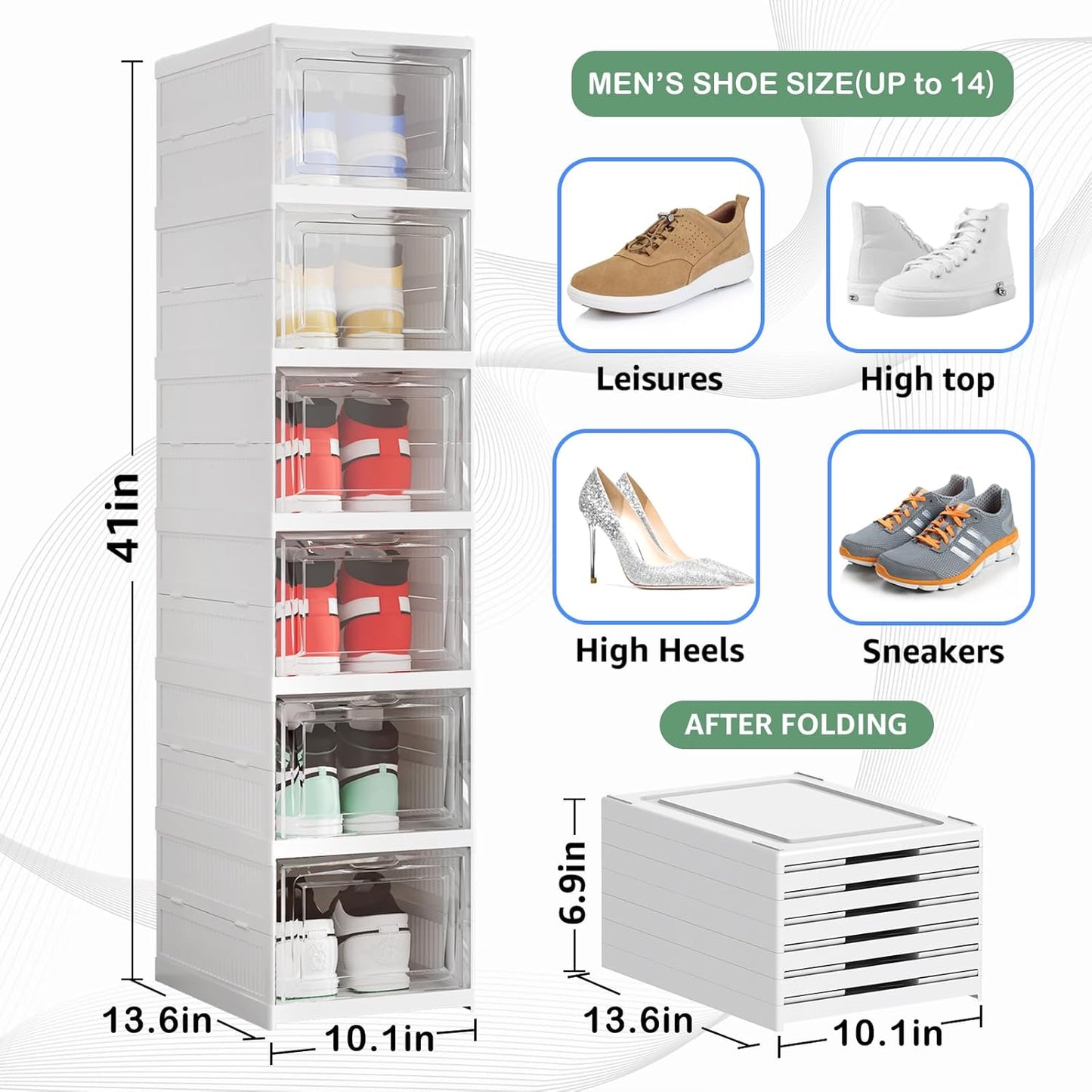 📦¡El zapatero plegable que ahorra espacio y organiza tu calzado en segundos! 👟