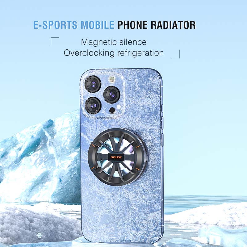 ❄️🔋 ¡Enfriador Magnético para Celular! Mantén tu teléfono fresco mientras se carga rápido ⚡