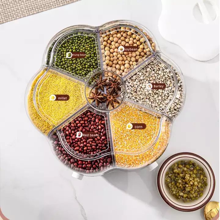 Dispensador de Granos y Cereales 360° — ¡Organiza tu cocina con un solo giro! 🍚🔄