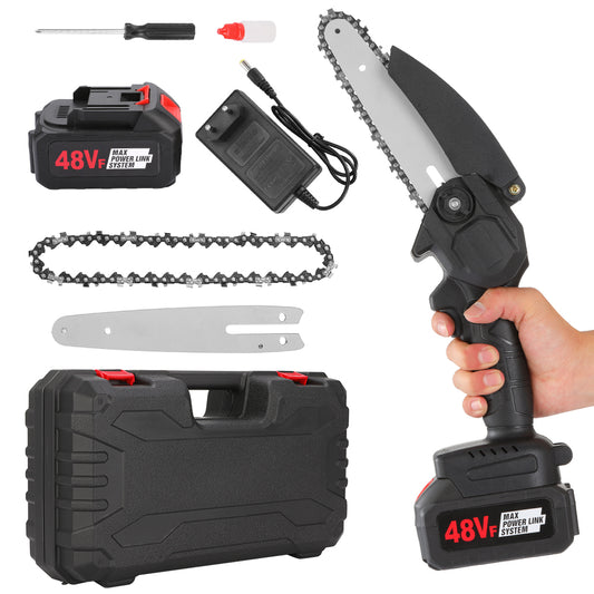 🔪 Mini Motosierra 2 Baterías de 48V: Potencia y precisión para cortes perfectos en cualquier proyecto ⚡