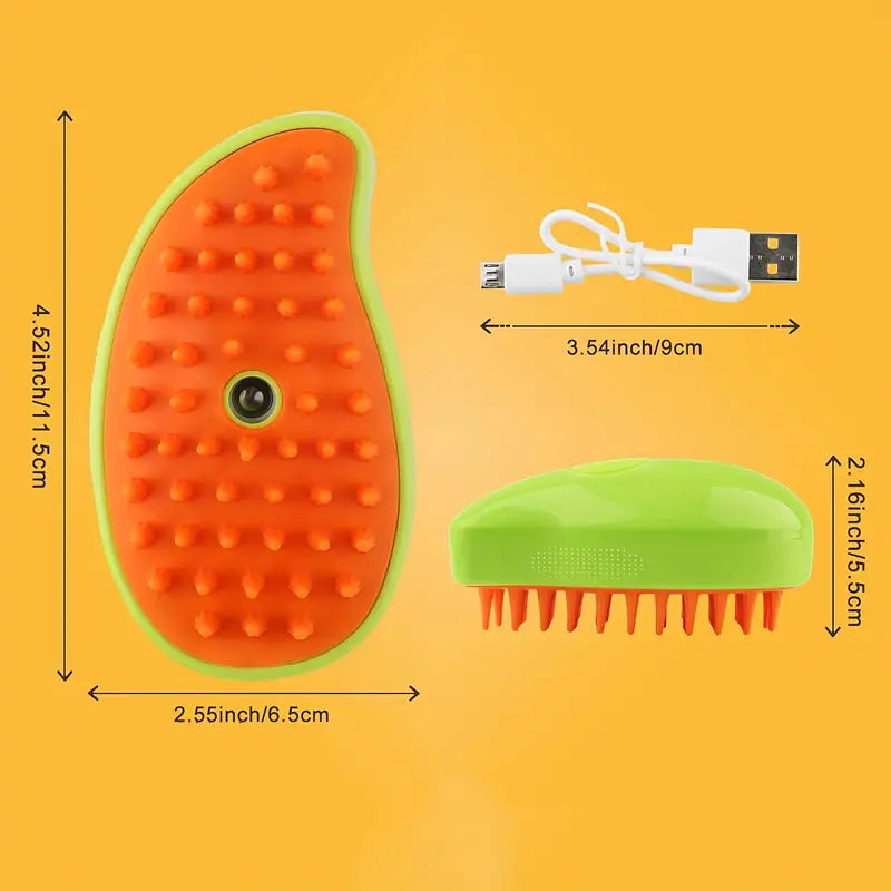 Cepillo Mascotas  Vaporizador 3 En 1