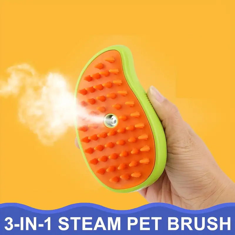 Cepillo Mascotas  Vaporizador 3 En 1