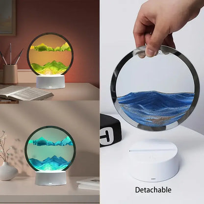 🌌 Lámpara LED de Arena Relajante: el adorno que hipnotiza y calma al mismo tiempo 💡✨