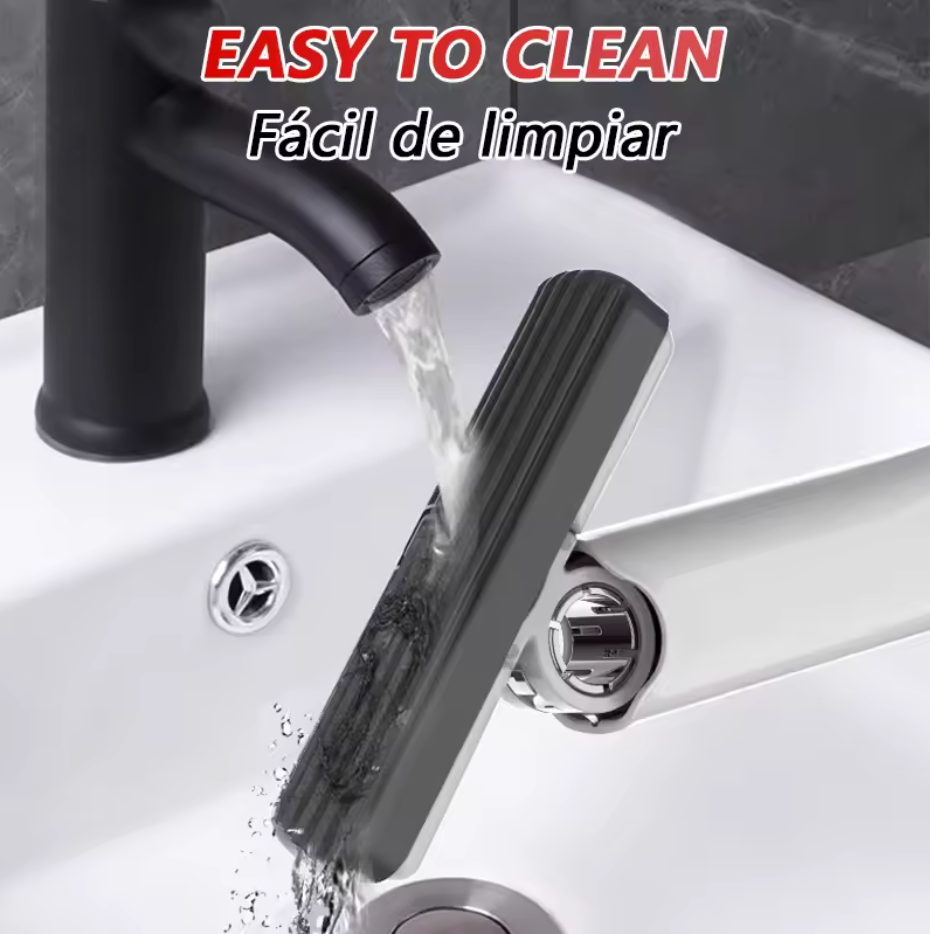 Mopa Absorbente de Pinza: Limpieza Profesional de Vidrios al Instante