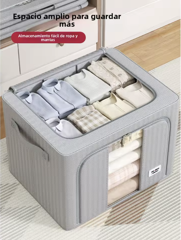 Organizador Plegable de Tela con Ventana: Organiza con Estilo y Comodidad