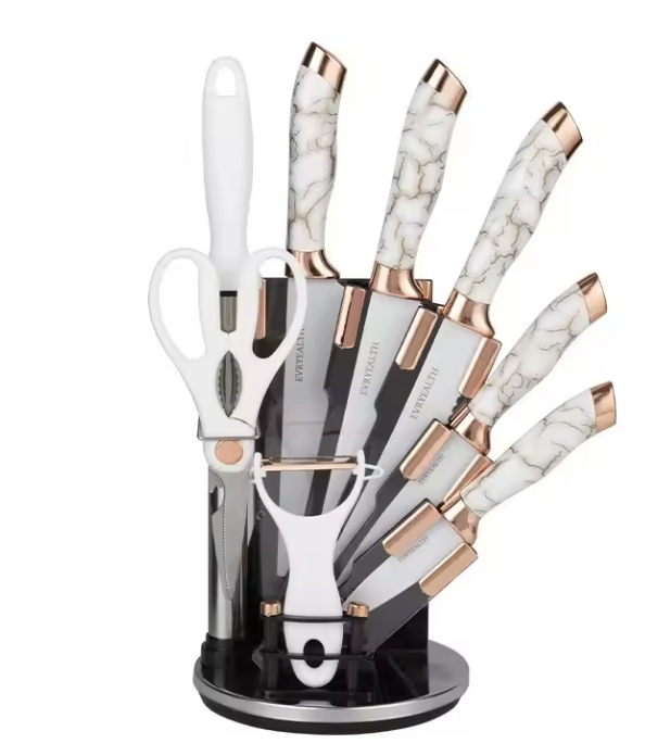 Set de Cuchillos Mármol: Elegancia y Precisión en Cada Corte