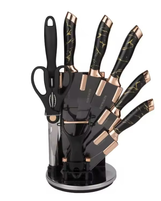 Set de Cuchillos Mármol: Elegancia y Precisión en Cada Corte