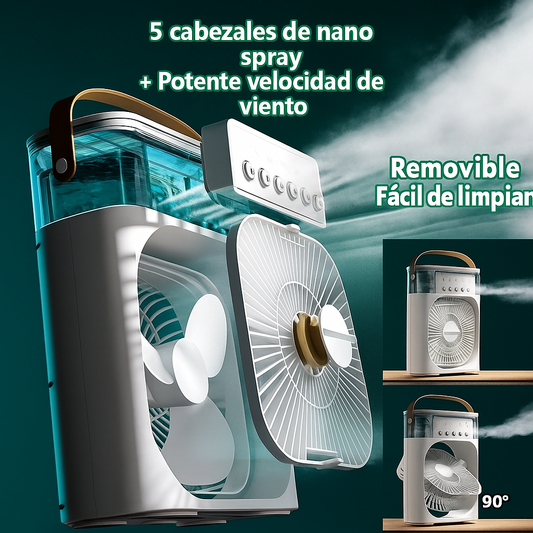 ❄️🌬️🍃Ventilador con Humidificador Purificador🍃❄️🌬️