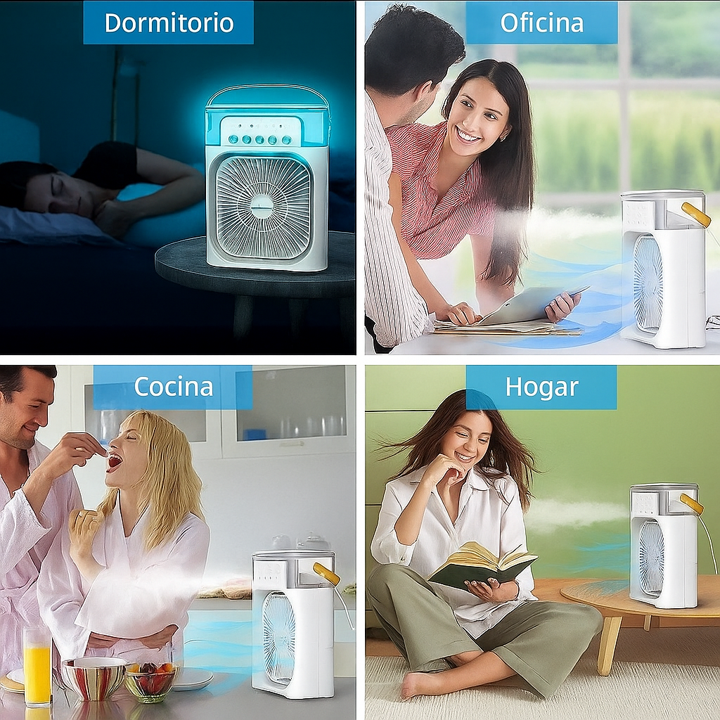 ❄️🌬️🍃Ventilador con Humidificador Purificador🍃❄️🌬️