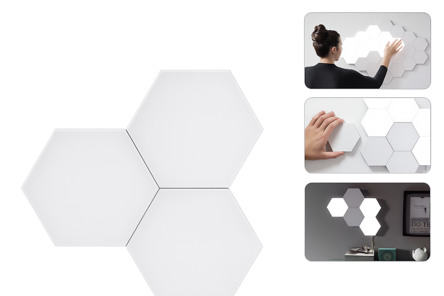💡Decora, ilumina y transforma: Luces LED Hexagonales Inteligentes✨