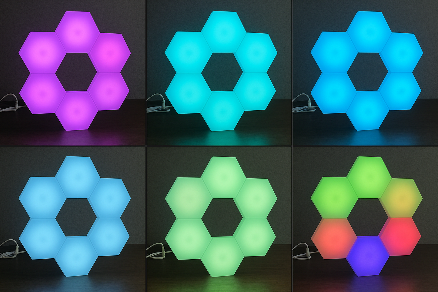 💡Decora, ilumina y transforma: Luces LED Hexagonales Inteligentes✨