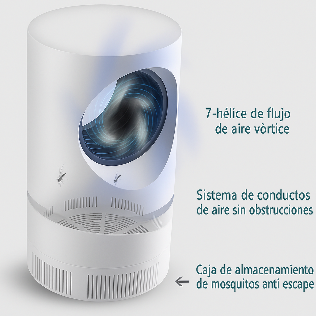 🦟⚡ Lámpara Eléctrica Atrapa y Elimina Mosquitos al Instante💡