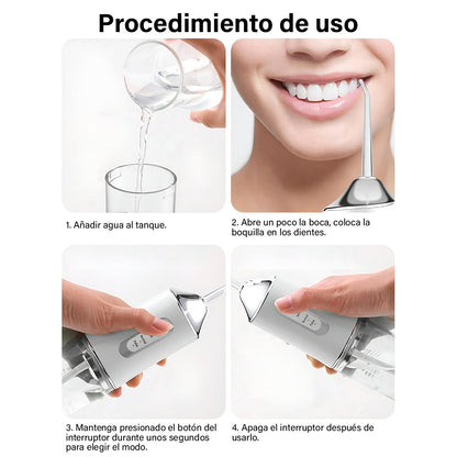 🦷✨ Higiene Dental Avanzada con Irrigador Bucal Recargable 💧🔋