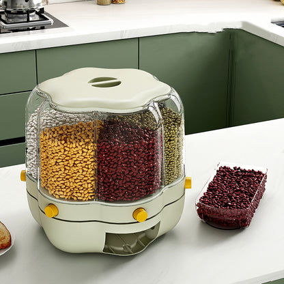 Dispensador de Granos y Cereales 360° — ¡Organiza tu cocina con un solo giro! 🍚🔄