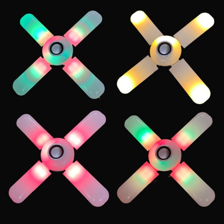 Lámpara Bombillo RGB con Parlante: Luz y Sonido en Un Solo Dispositivo