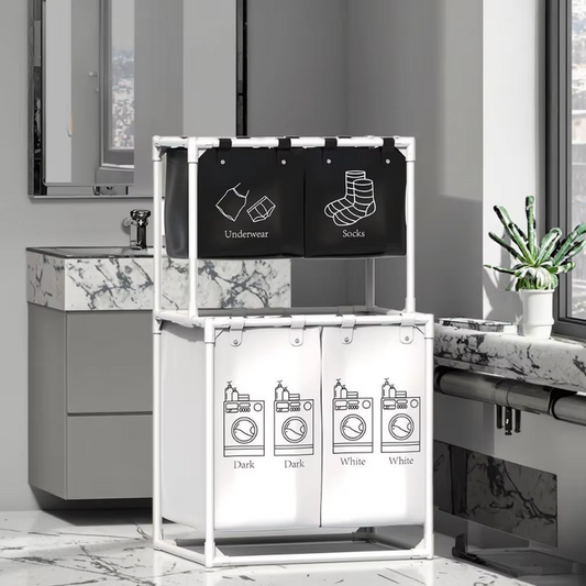 Cesta Organizadora de Ropa X4: La solución perfecta para mantener tu ropa limpia y ordenada 🧺📦