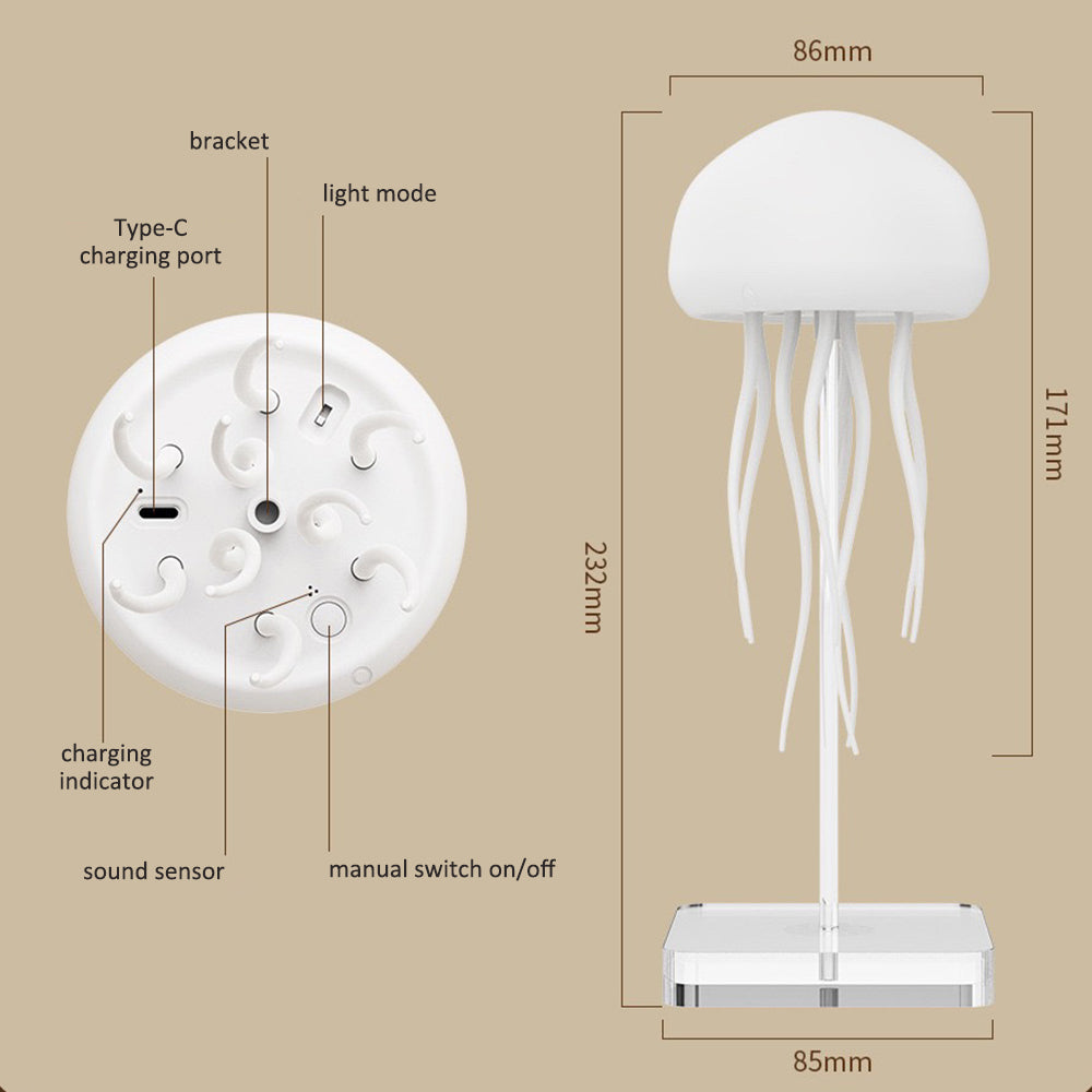 Lámpara Medusa Recargable: magia submarina en tu hogar ✨🪼