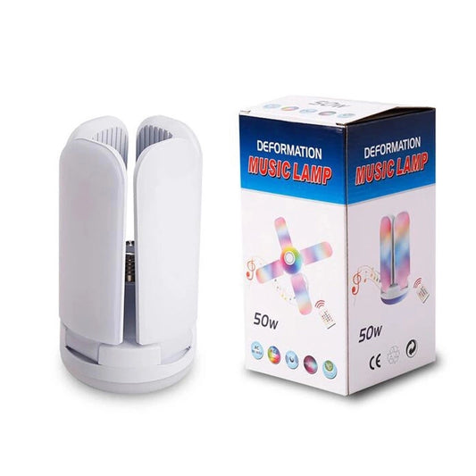 Lámpara Bombillo RGB con Parlante: Luz y Sonido en Un Solo Dispositivo