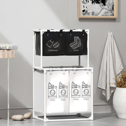 Cesta Organizadora de Ropa X4: La solución perfecta para mantener tu ropa limpia y ordenada 🧺📦