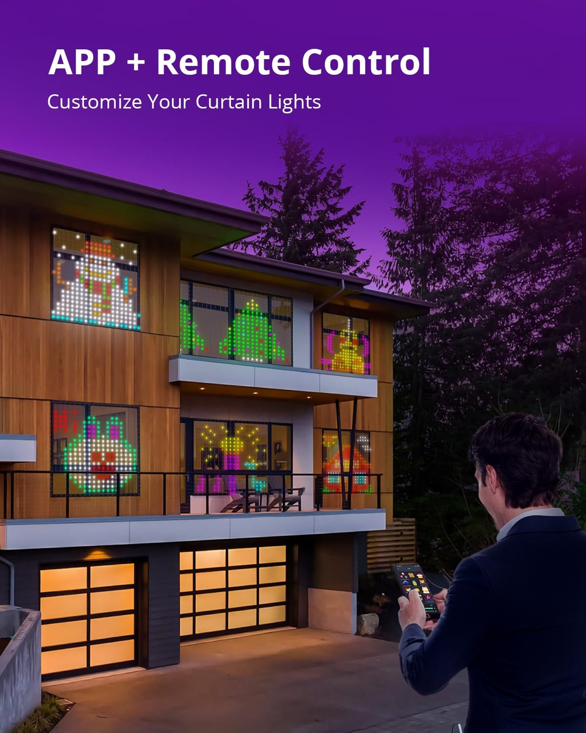 Cortina Led Smart USB Control y App 2x2M: convierte tu casa en un show de luz 🎄✨