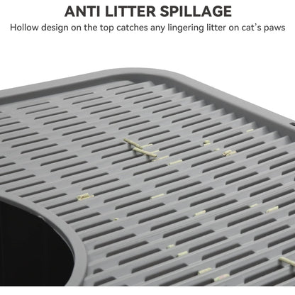 🐾 Caja de arena plegable para gatos – Espacio, limpieza y comodidad total
