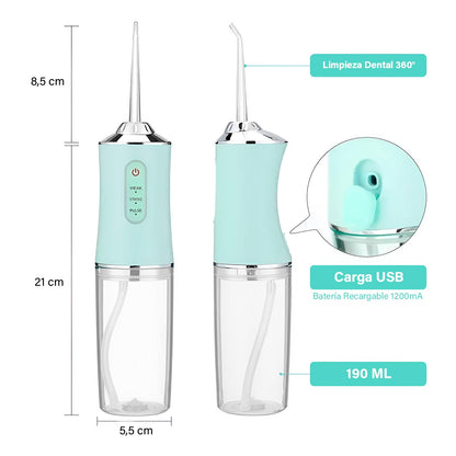 🦷✨ Higiene Dental Avanzada con Irrigador Bucal Recargable 💧🔋